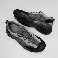 Golden Sapling 2025 Men's Casual Shoes Spring Summer Outdoor Hiking Sneakers Retro Splicing Leather Mesh Climbing Footwear Male 2