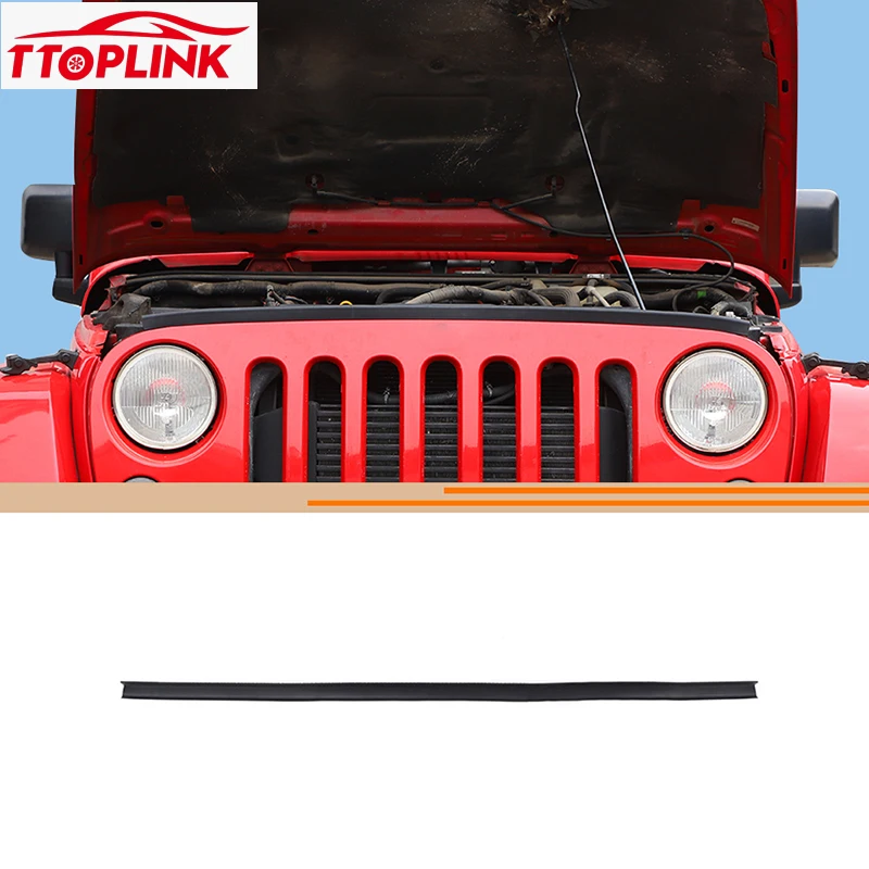 

Exterior Front Hood Grille Rubber Strip Cover for Jeep Wrangelr JK 2007-2017 Car Accessories