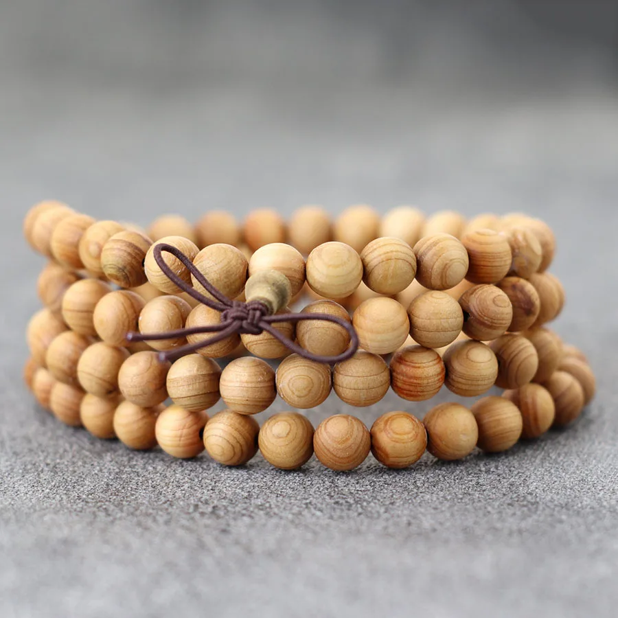 Natural Wooden Bracelet For Men Meditation Healing