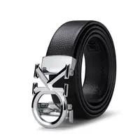 Men's Belt Metal Automatic Buckle Casual Leather Luxury Designer Cowhide Belt Men's Women's Same Style Leather Belt
