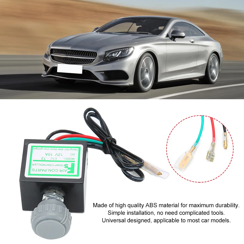 Engine Coolant Thermostat Thermostat Housing Cover 1Pcs 12V/24V Car Air Conditioner Electronic Thermostat Switch