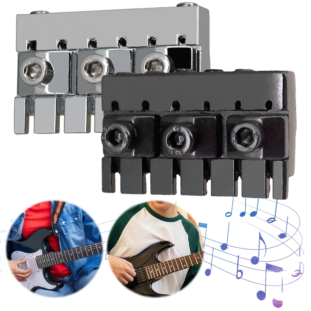 6-String Headless Electric Guitar String Locking Nuts W/2 Wrench 2 Screw String Lock Nuts Musical Instrument Accessory