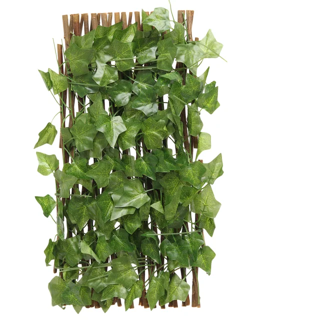 Kerítés Adatvédelmi Képernyő Hátsó Udvari Levél Szimulációs Dísz Mesterséges Borostyán Növények Kültéri Szőlő Levelek Sövény Panelek Abaux - Image 2