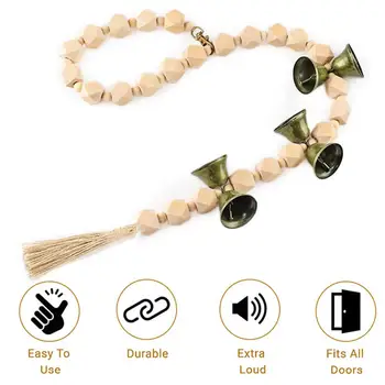 Potty Training Pet Doorbell No More Accidents at Home with Dog Bell Effective Hand Woven Dog Doorbell Quick for Potty for Small 2