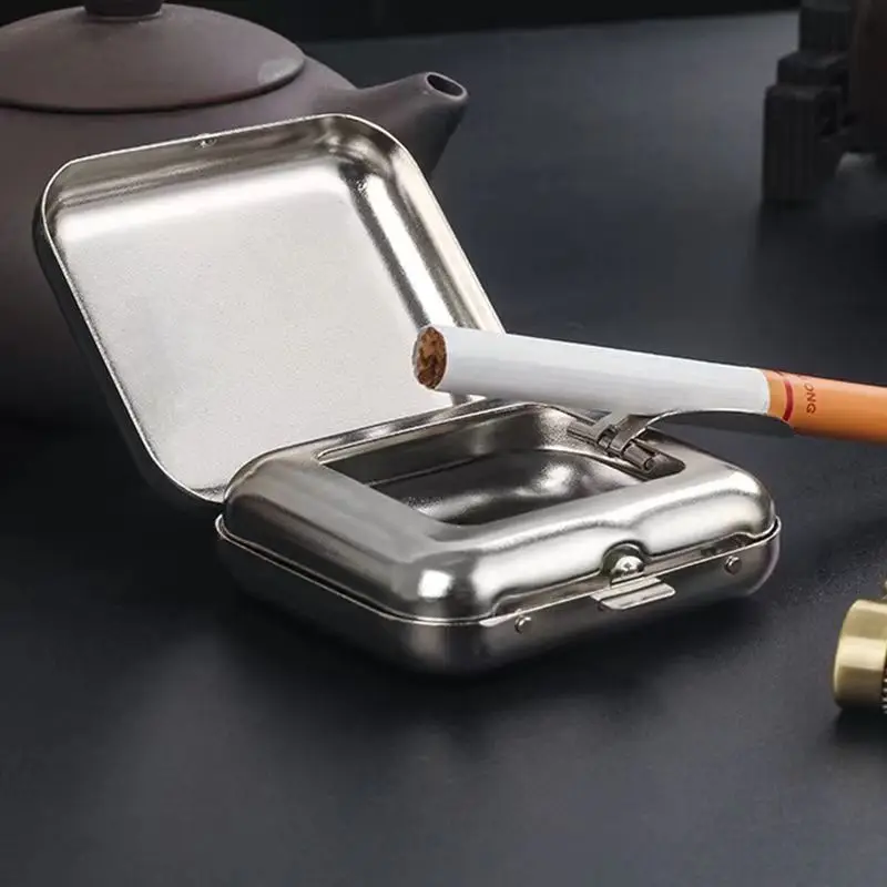 Silicone Ashtray Air Purifier Ashtray Wood Ashtray Cigarettes Ashtray Portable Ashtray Stainless Steel Ashtray Metal Ashtray Ceramic Ashtray Mini Metal Ashtray Portable Small Ashtray Outdoor Portable Pocket Creative Car Smoking Accessories Cigar