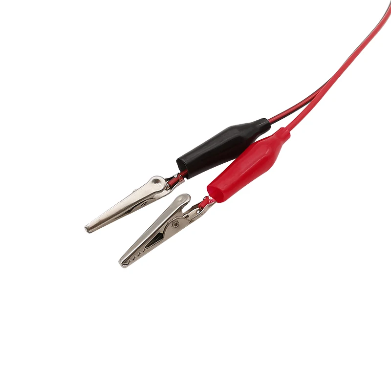 Alligator Clip Crocodile Electrical Clamp To 5.5mm x 2.1mm DC Power Plug Male / Jack Female Socket Connector Wire Test Leads