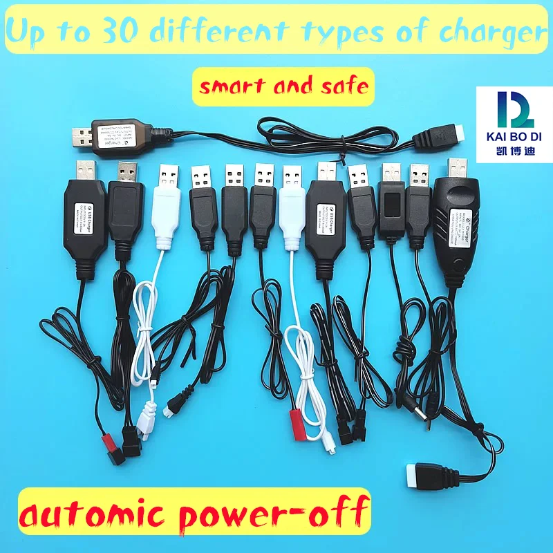 SM-3P 7.4V Two lines interface automatic intelligent drone FPV charger light USB