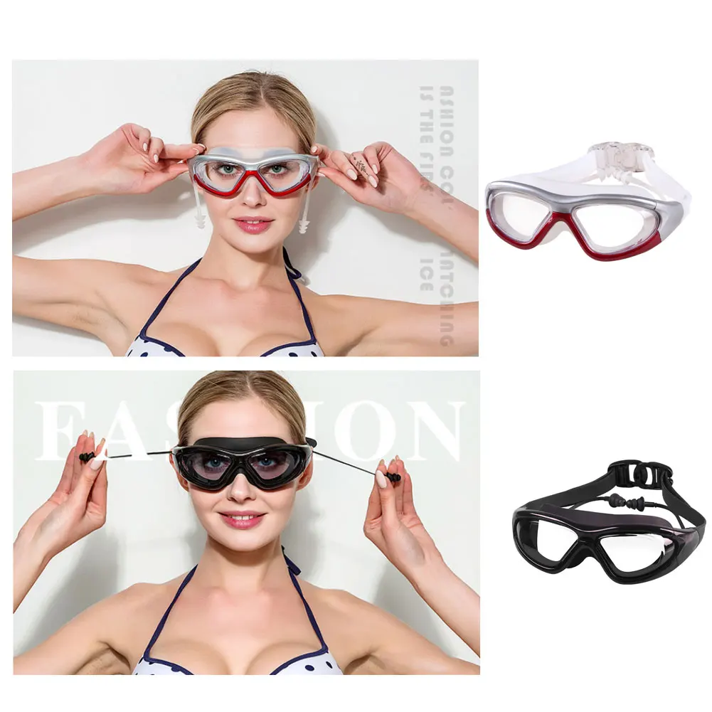 Professional Swimming Goggles Anti-Fog UV men women Glasses Eyewear Protection Swimming Goggles Ear Plug Swim Pool Glasses