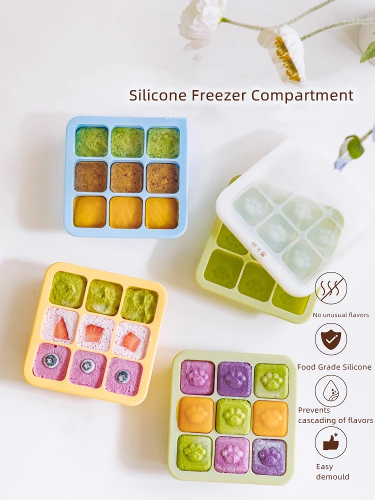 Silicone Children's Food Freezer Storage Molds High Temperature