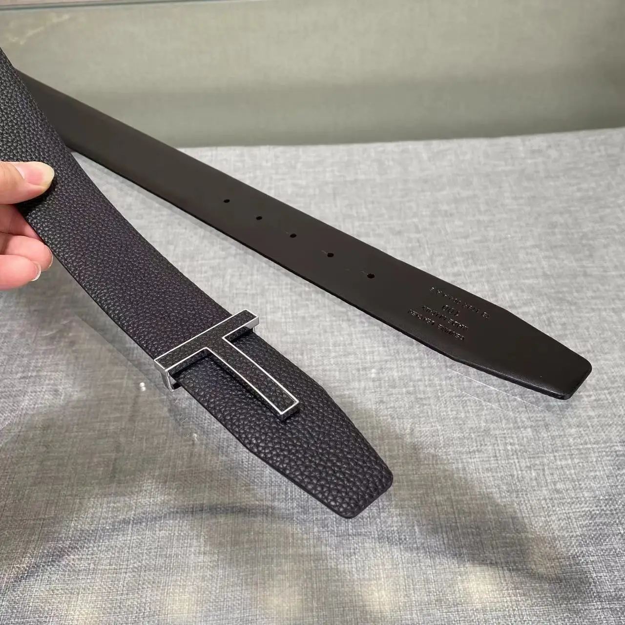Top Luxury Designer Brand T Buckle Belt 4