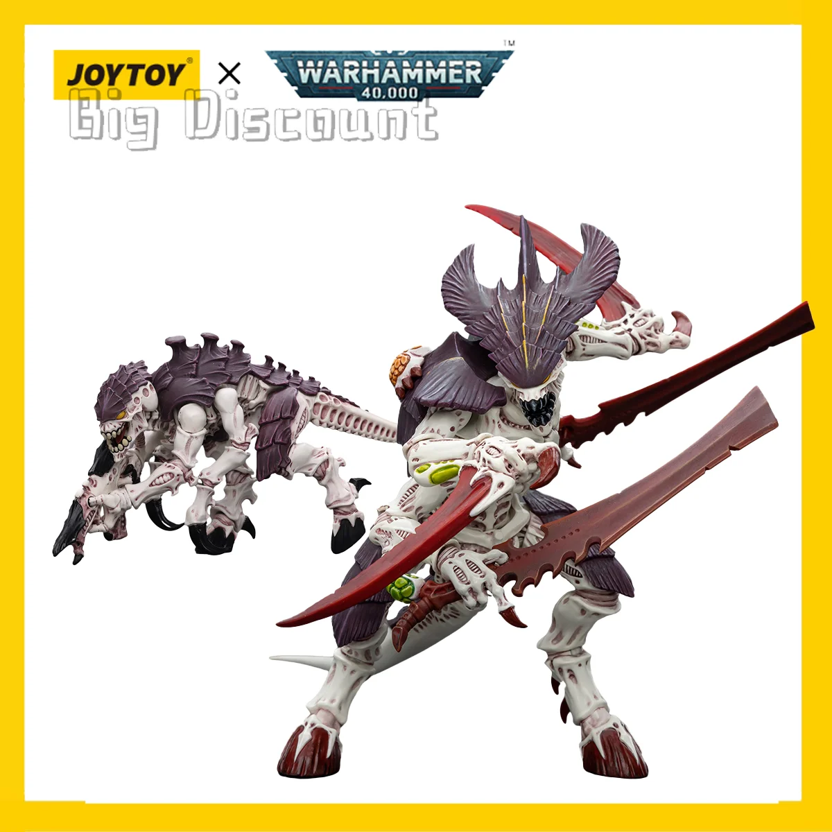 

[Pre-Order] JOYTOY 1/18 Warhammer 40K Action Figure Tyranids Hive Fleet Leviathan 2PCS Model Free Shipping