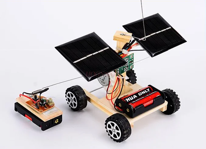 DIY Kit Remote Control Solar car Science Experiment Kids STEM Electronic Education Technology Physics Toys for School Children