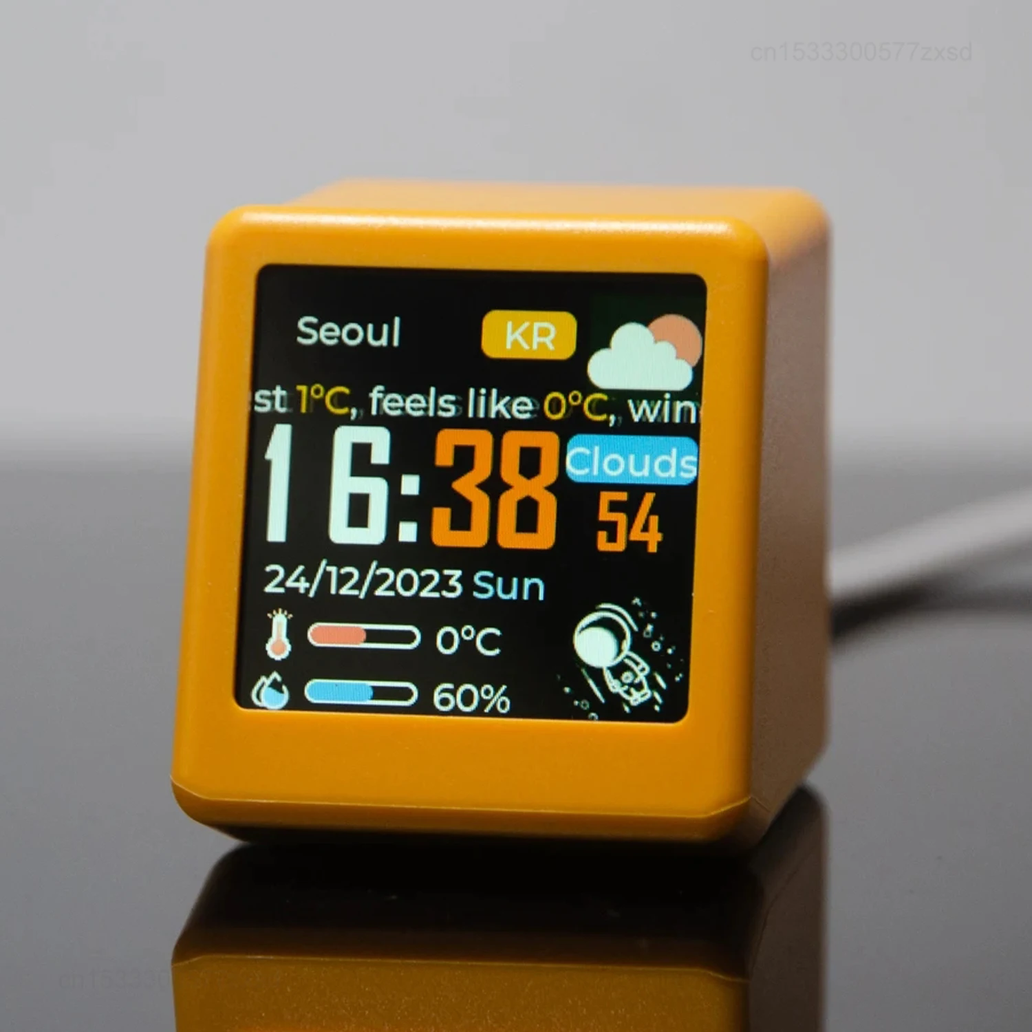 Geekmagic-暗号通貨、価格トラッカー、ビットコインマイナー、ビットコイン、ストック、先物、為替レートのタイムクロックと天気表示 -  AliExpress