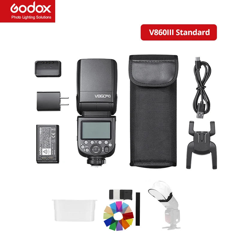 

Godox V860III V860 III TTL II HSS Speedlite Flash for Canon Sony Nikon Olympus Fuji Panasonic Pentax Cameras V860II V850II Upgra