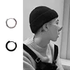 10pcs Small Hoop Earrings Women Men Gold Silver Color Stainles Steel Round Earrings Circle Anti-allergy Pendientes Mujer 2022 3