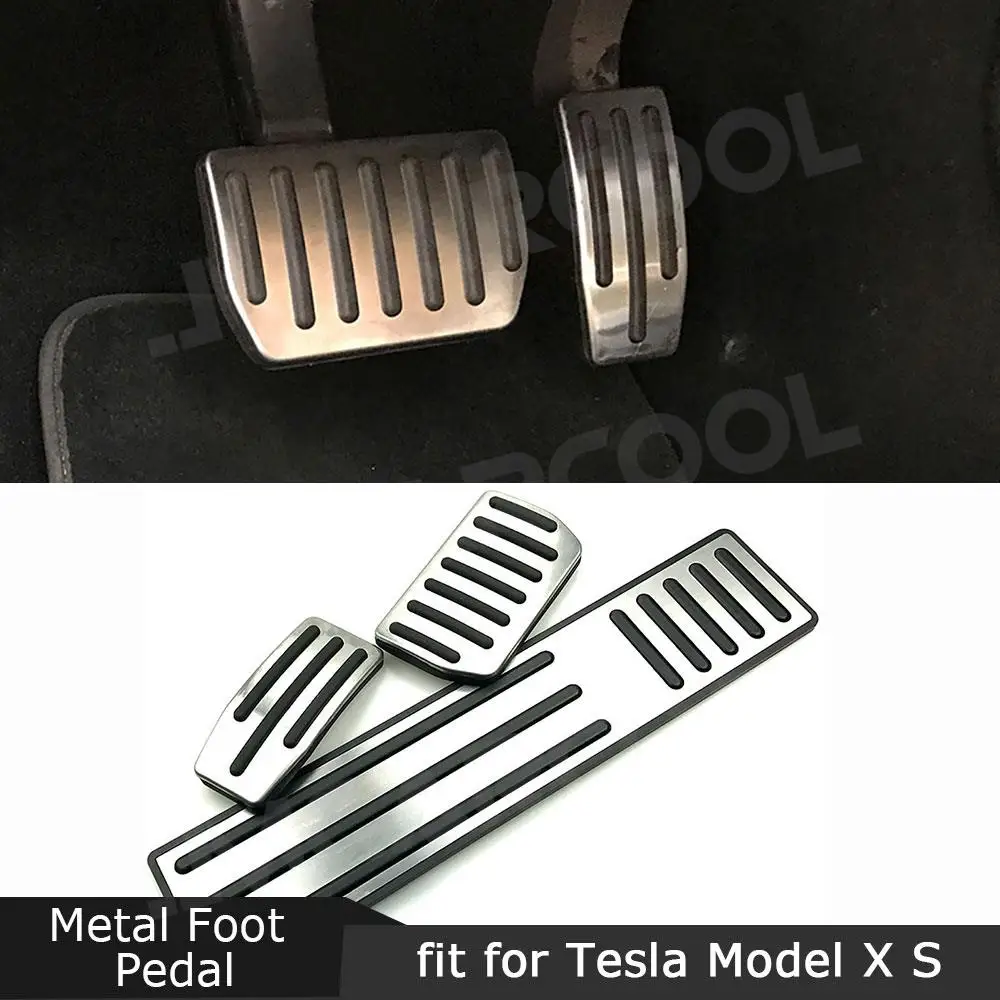 

For Tesla Model X Model S Car Brake Rest Pedals Car Foot Pedal Pads Covers Aluminum Alloy Accelerator Car Bodykits Accessories