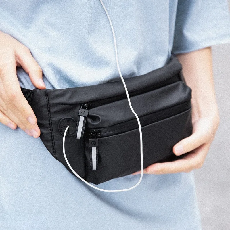 

Men Fanny Pack Teenager Outdoor Sports Running Cycling Waist Bag Pack Male Fashion Shoulder Belt Bag Travel Phone Pouch Bags