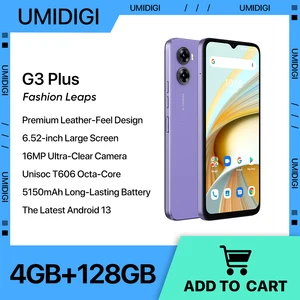 Смартфон UMIDIGI G3 PLUS, Android 13 ,Unisoc T606, 4 Гб + 128 ГБ, камера 16 МП, аккумулятор 5150 мАч, две SIM-карты, 4G