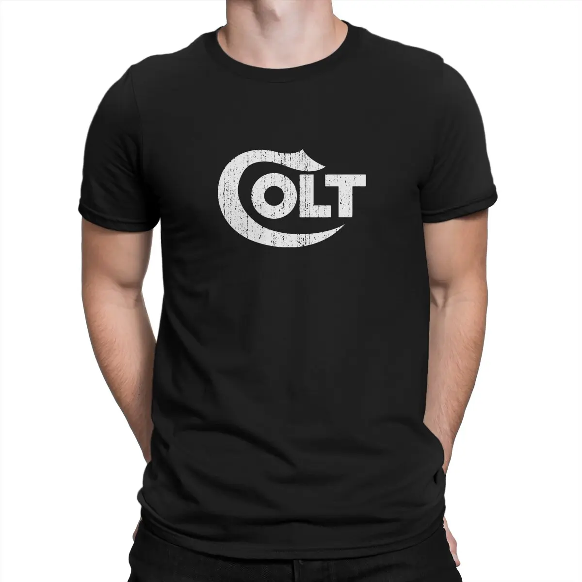 thumbnail image 1 of Camisetas Colt para hombre, armas de fuego, Smith Cool Wesson, vintage, manga corta, cuello redondo, algodón, exclusivas., 1 of 6