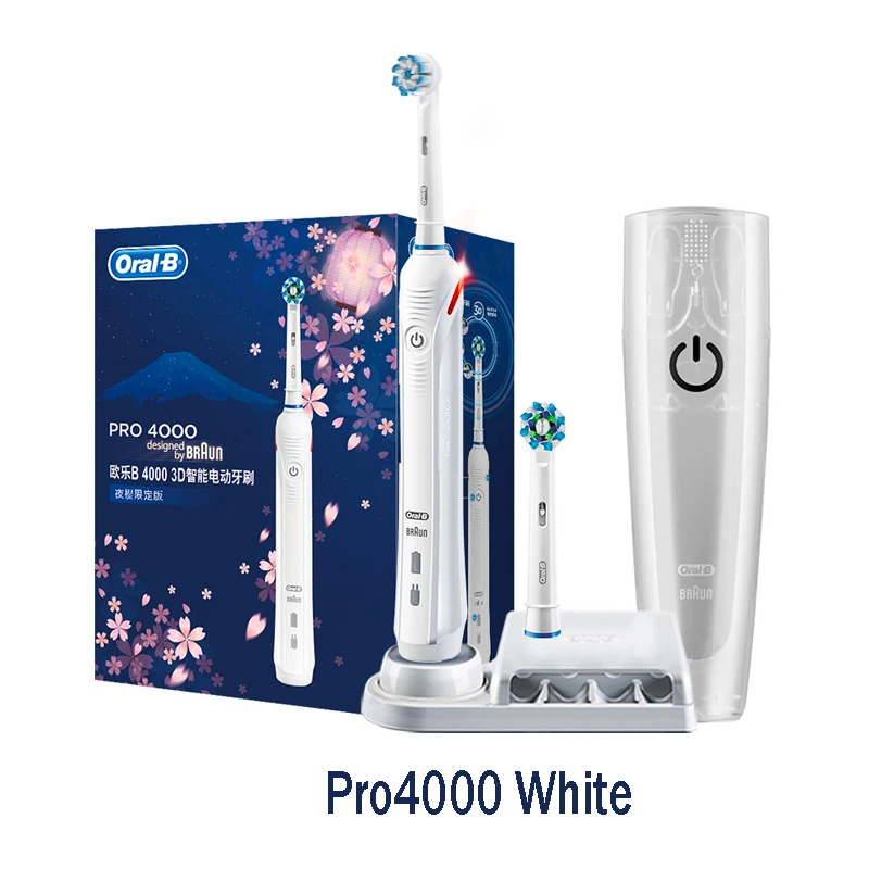 【新品未使用】BRAUN Oral-B PRO4000 Oral-B Pro 4000 Electric Rechargeable Toothbrush Ultrasonic