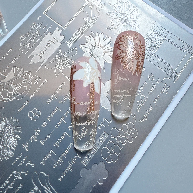 XMQ NAIL ART STAMPING PLATES LETTERS FLOWERS IMAGTEPLATES TEMPLATE