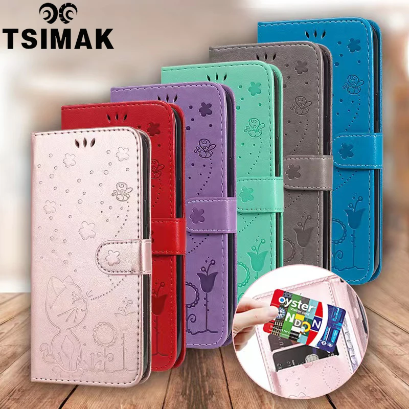 Чехол-книжка с бумажником для Samsung Galaxy A11 A21S A31 A41 A51 A71 S6 Edge S7 S8 S9 S10E S10 Plus Note 10 Lite 4 8 9, кожаный чехол