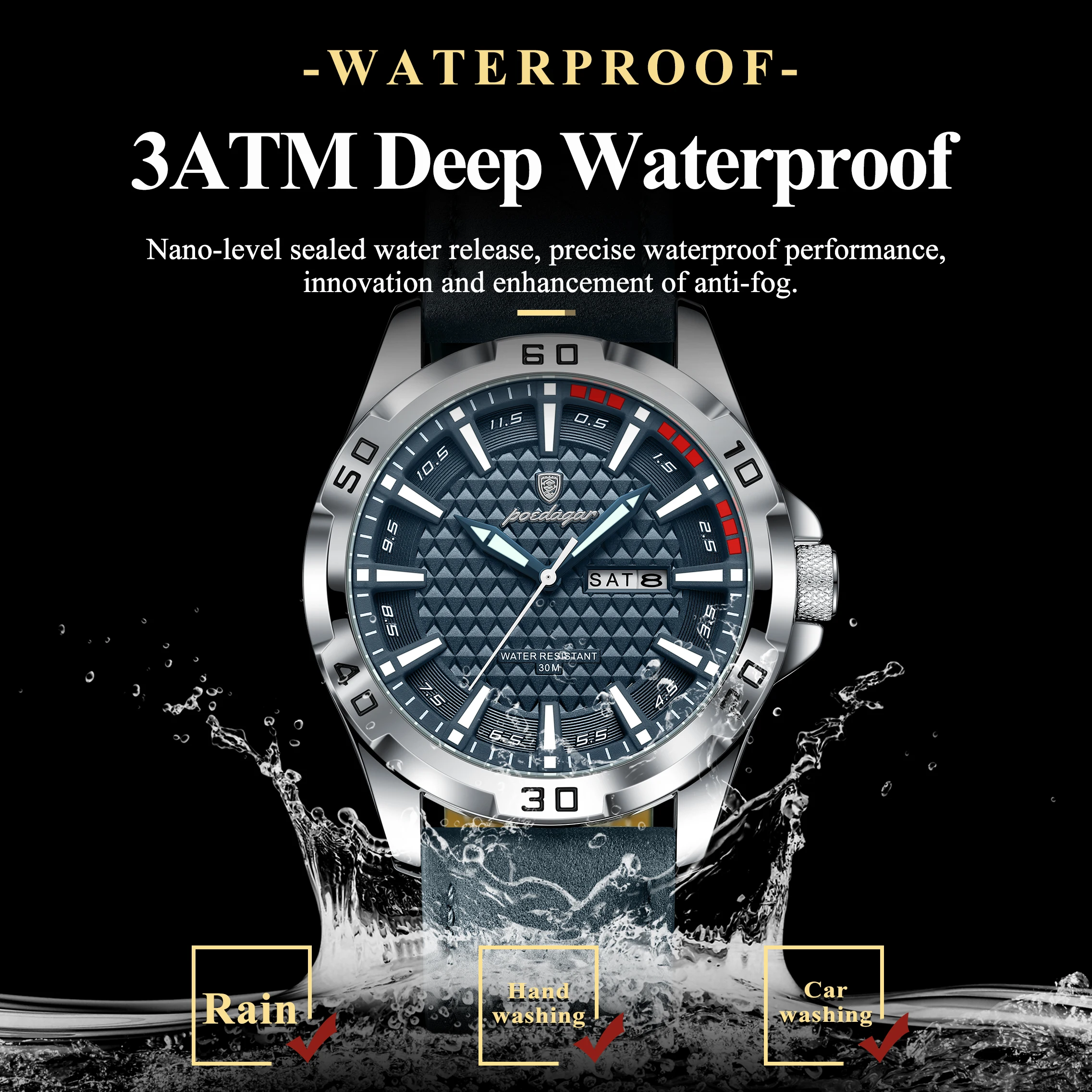 Men Watch Luxury Waterproof Luminous Date Week Watch For Man Quartz Leather Fashion Men's Watches Reloj Hombre_voghion.com