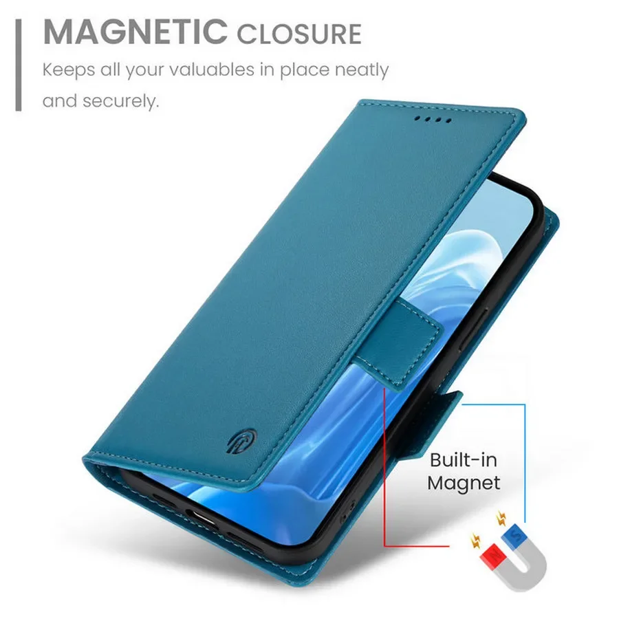Luxurious 360° Protective Leather Flip Wallet Case