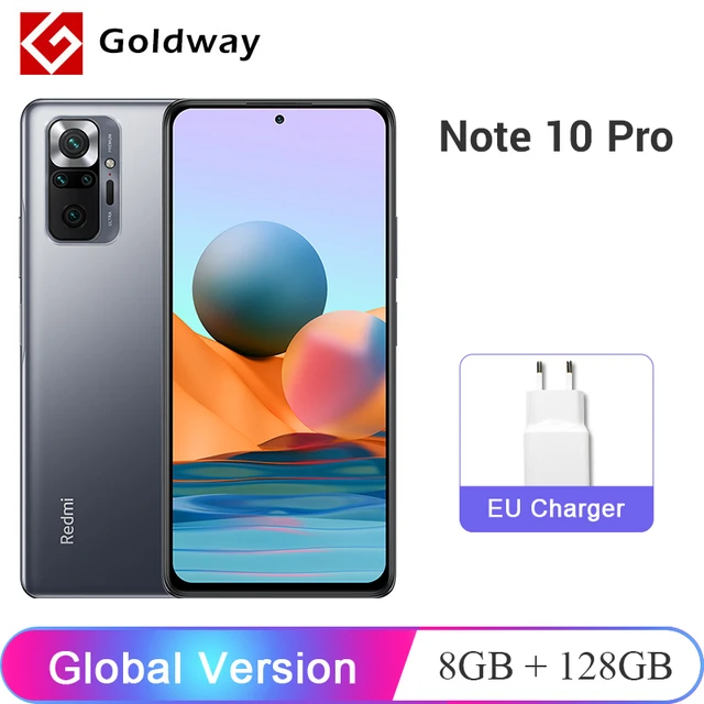 Xiaomi Redmi Note 10 Pro 128GB 6GB Ram GSM Unlocked - Onyx Gray
