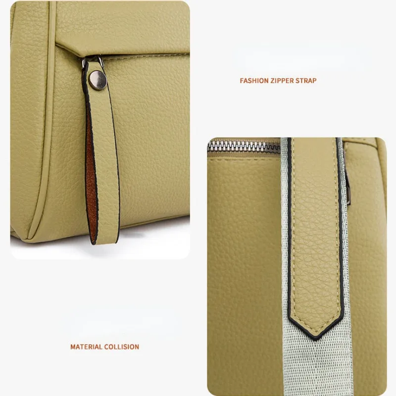 2024 New Spring Outing Backpack for Women with A Sense of Luxury Light Luxury Small Size Retro Backpacks Macaron Color Backpacks