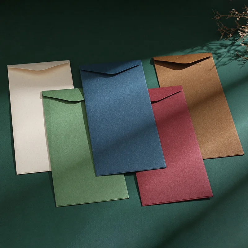 30pcs Envelope Small Business Supplies Kraft Paper 200g Postcard Giftbox Packaging Invitations Wedding Storage Bag Stationery