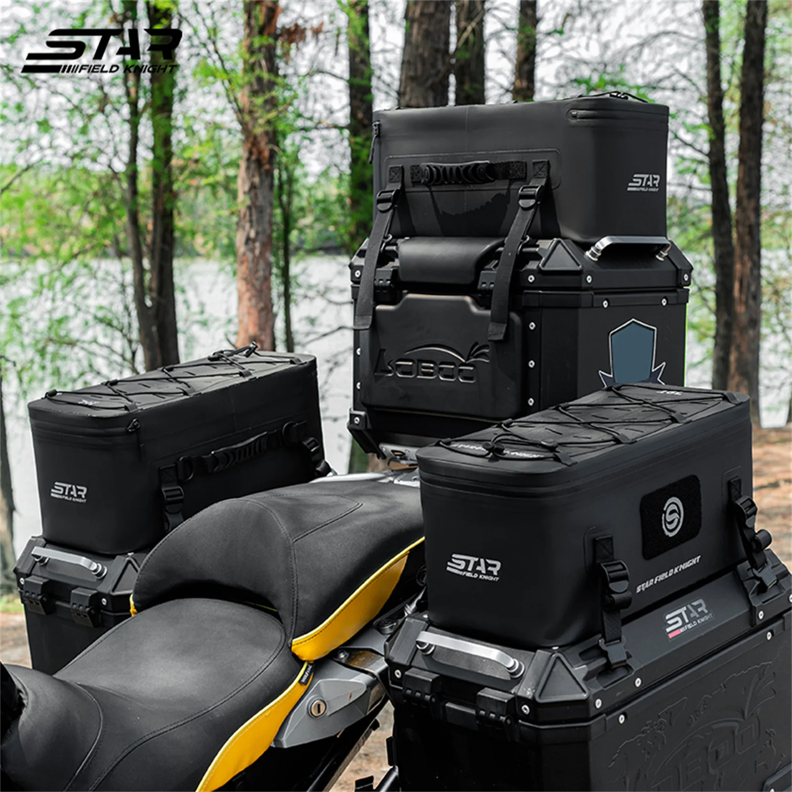 Universal Motorcycle Luggage Side Boxes Waterproof Motorbike