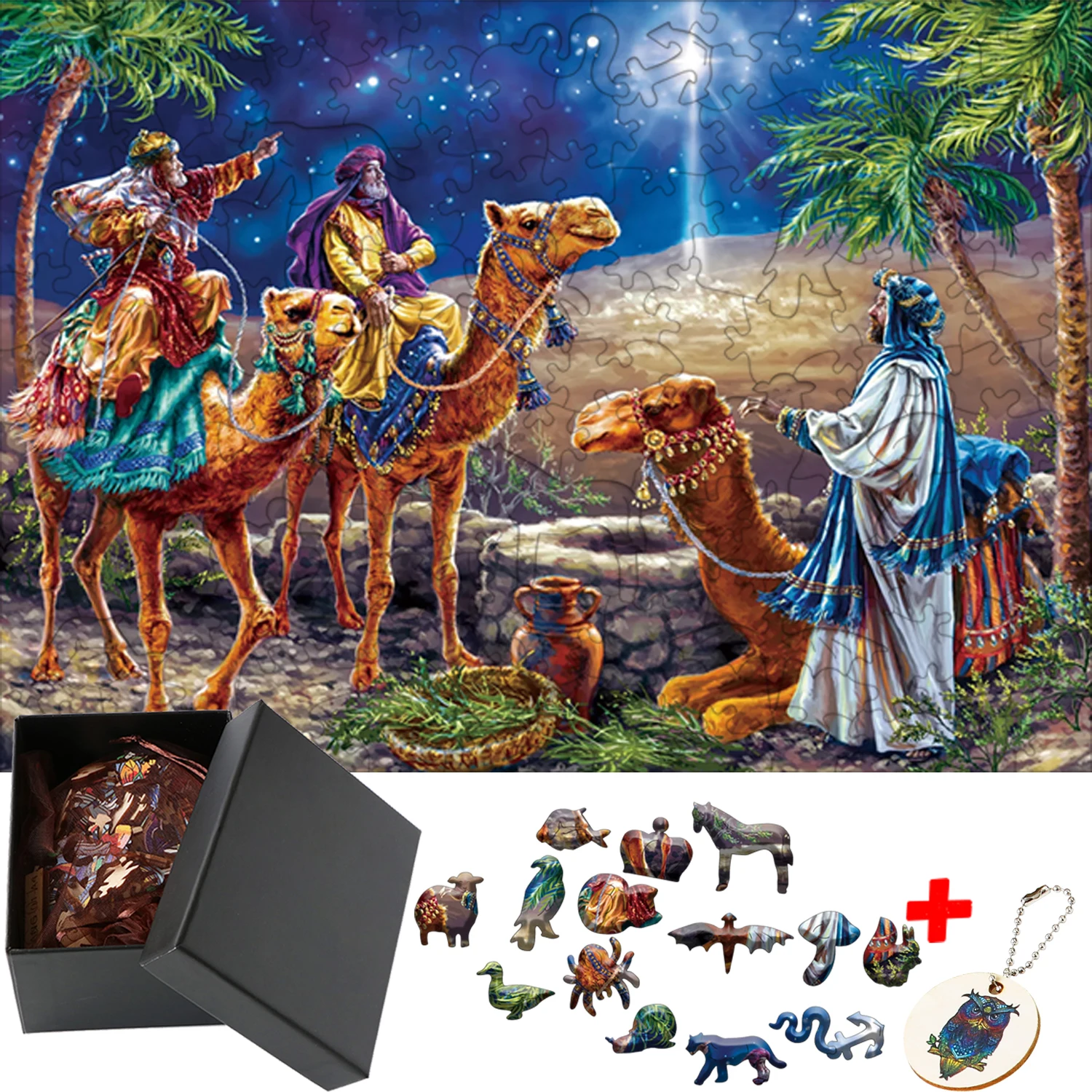 

Model Kit for Adults Family Games Animal Wood Puzzle Keychain Educational Montessori Toy Children Toys Jigsaw Puzzles for Kids