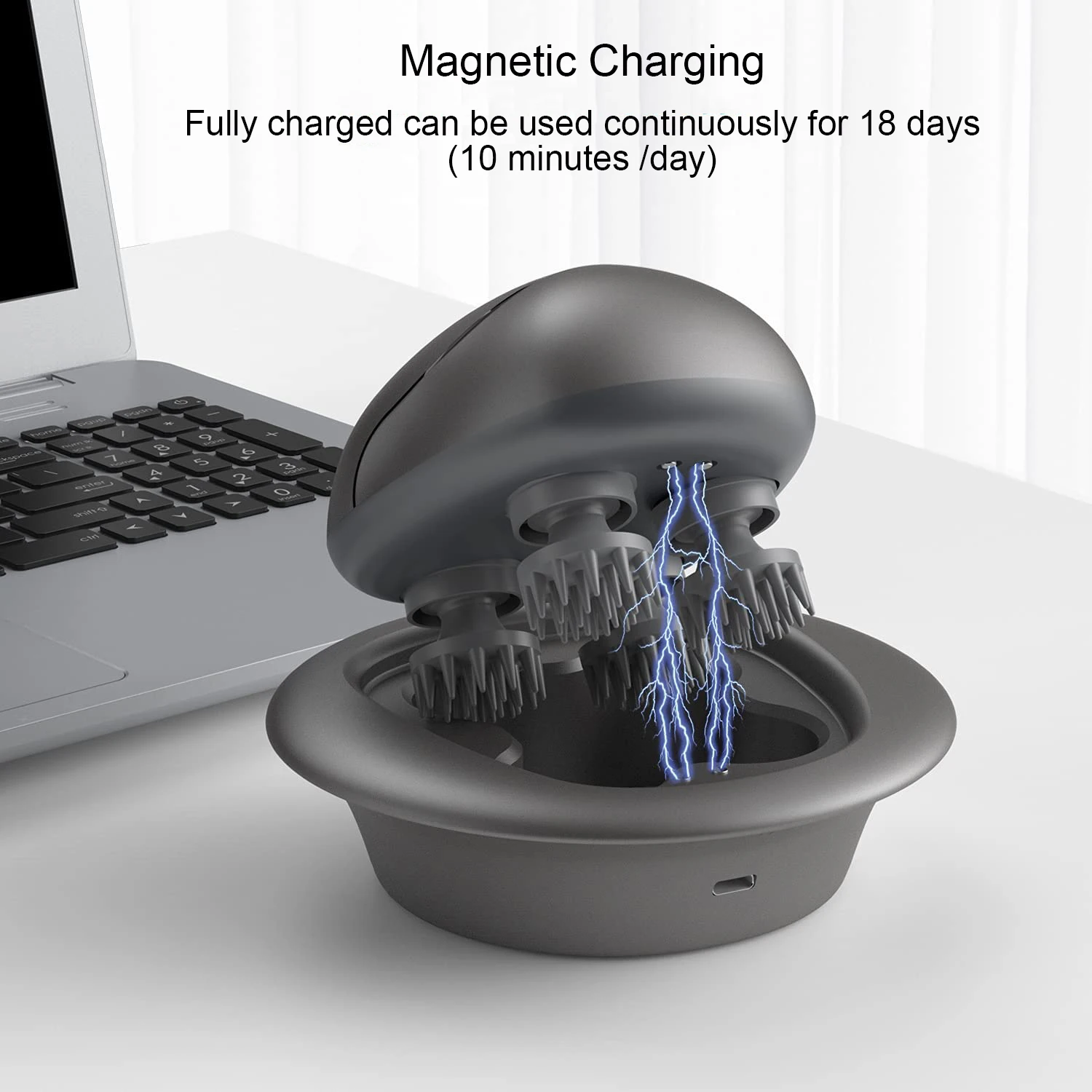 

Умный массажер для головы, водонепроницаемый, беспроводной, степень защиты кисть для головы, шеи и плеч, степень защиты IPX7
