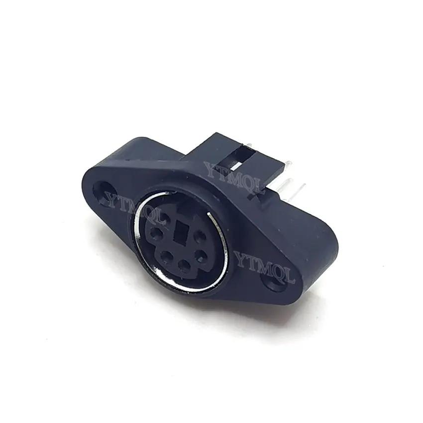 Enhanced Keyboard & Mouse 6-Pin Socket Connector - PCB Mount, Multicolor
