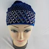 Middle Eastern Muslim Women's Velvet Headscarf Hat Fashionable Rhinestone Hair Care Hat Arabic Pullover Care Hat 5