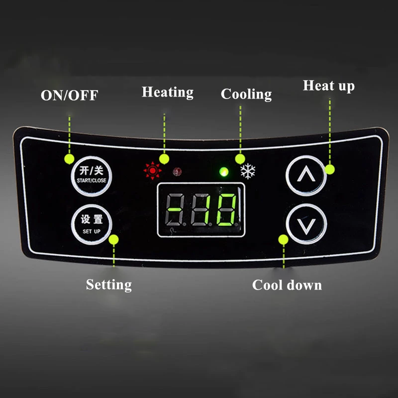 자동차 가정용 미니 냉장고, 식품 저장 음료 냉각기 히터, 0 65 도 피크닉 캠핑, DC12, 24V, 20L