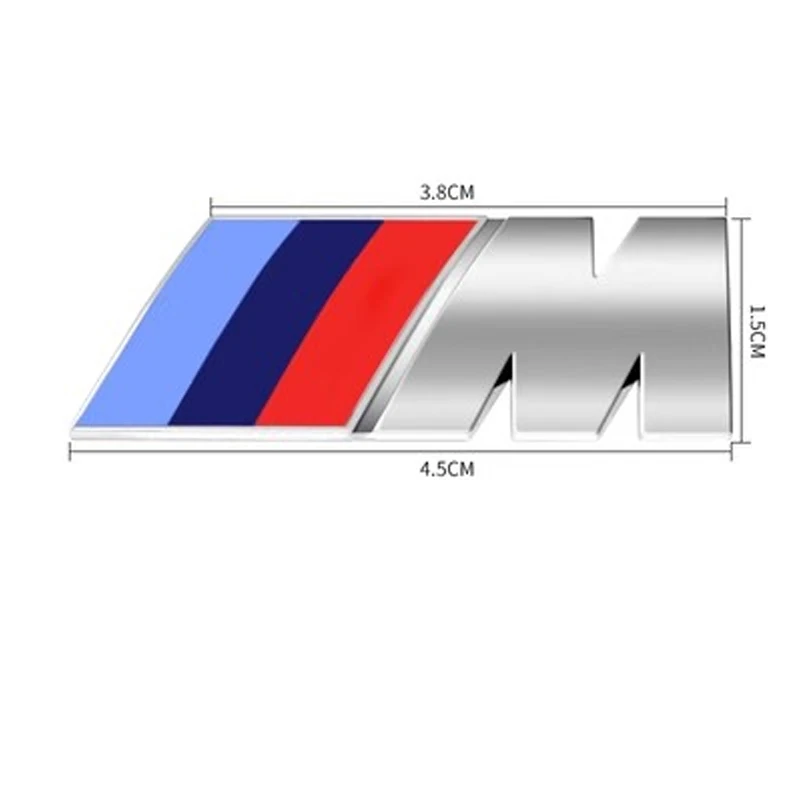 3D ABS M Badge Trunk Decor Aufkleber BMW M Power