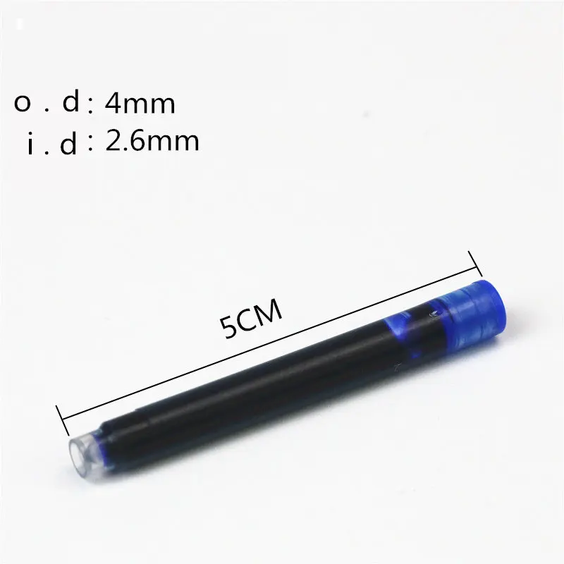 Hero 2.6mm Fountain Pen Ink Capsule 6PCS/Set Black Blue DarkBlue Large bore 5