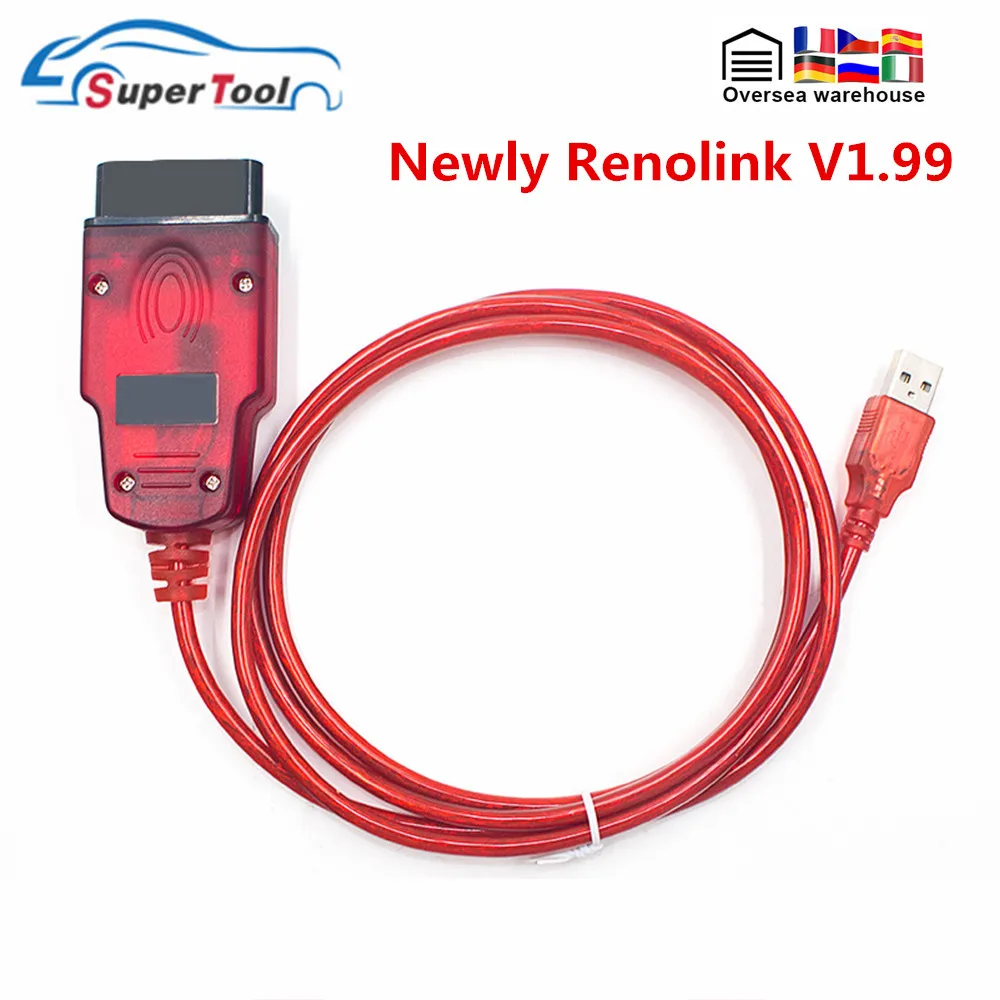 Renolink V1 99 For Renault Obdii Ecu Key Programmer Reno Link 1 87 Usb 