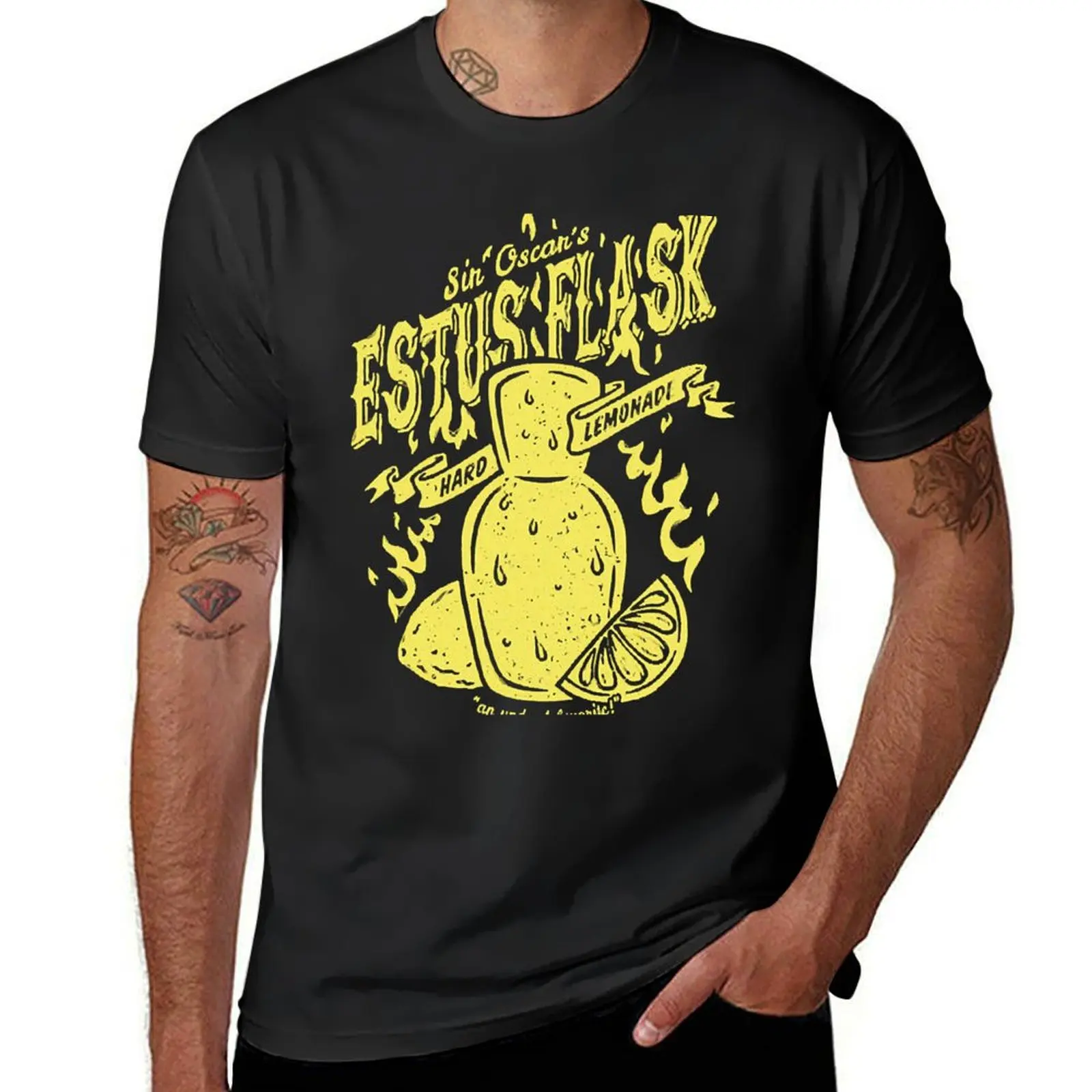 

Estus Flask, жесткая футболка Lemonade, графическая футболка для мальчиков, белая мужская тренировочная рубашка