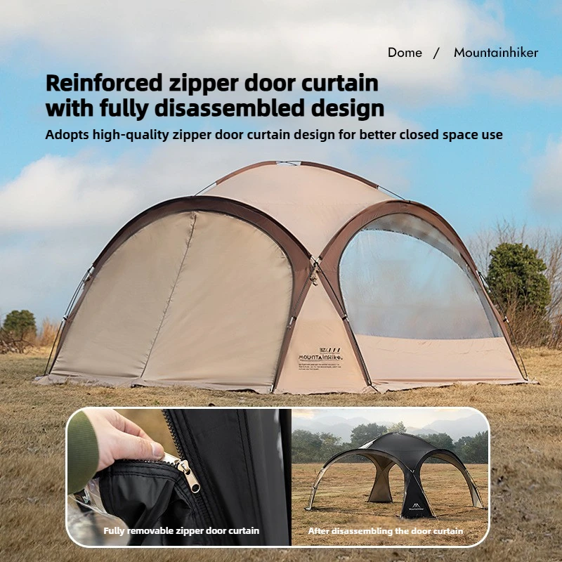 Mountainhiker Camping Dome Tent Waterproof Dome Canopy 210D Silver