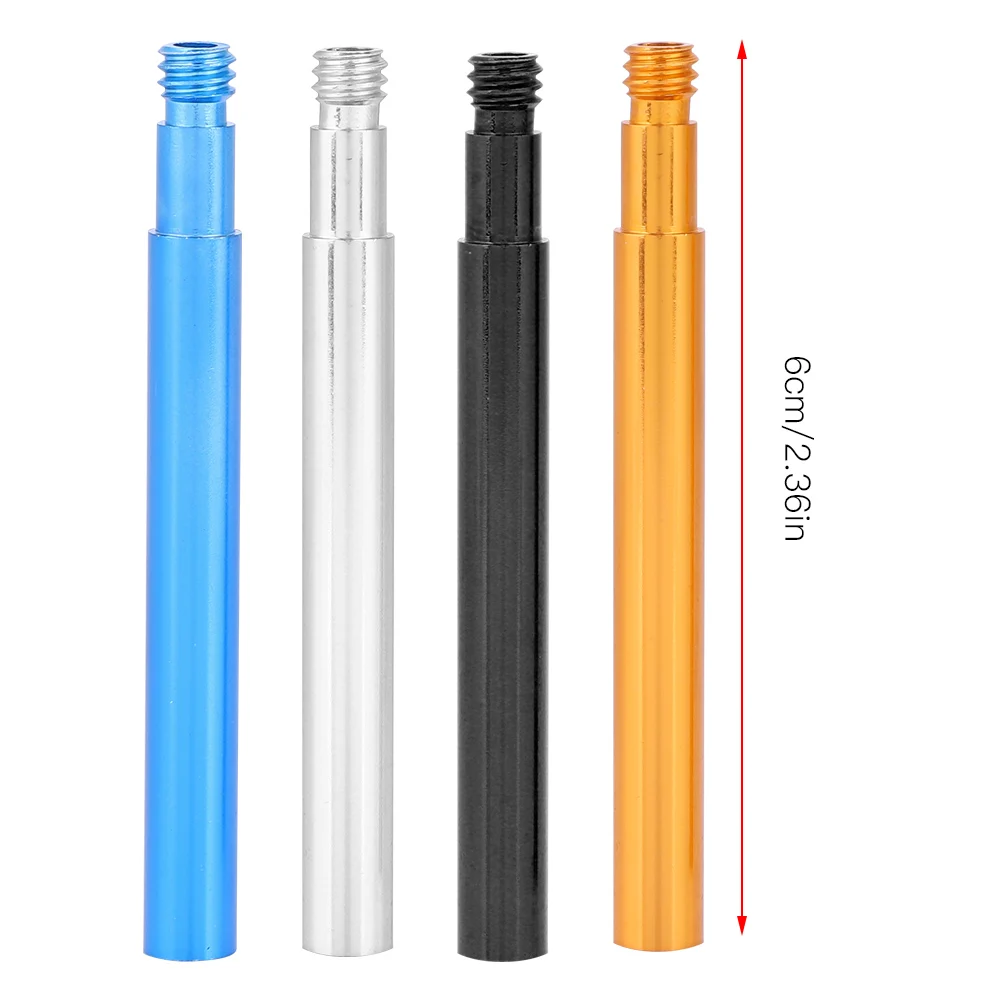 Bicycle Valve Extender 2Pcs 60mm Valve Extender Inner Tyre Valves Extension Wheel Aluminium Valve Extender