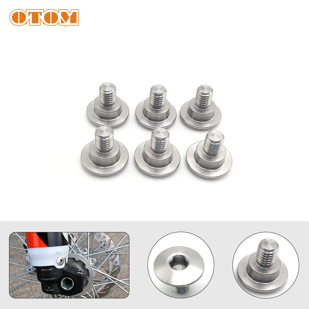 OTOM Fork Guard Bolts Stainless Steel Motorcycle Front Shield Bolt Screw Nut Cover For HONDA CRF CR125 CRF250RX CRF450X CRF450RX