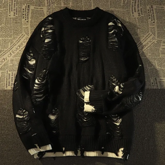 Distressed Two Layer Jumper 1