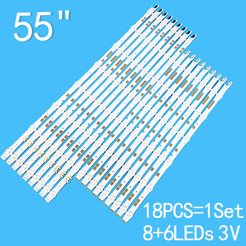 LED strip for Sam-sung UE55JU6800 UE55JU6800K UE55JU6872 UE55JU6870 UE55JU6850 V5DR_550SCA_R0 550SCB_R0 BN96-38482A 3pcs tv 558mm for sam sung 28 lcd tv bn96 25298a hf280agh c1 cy hf390bgmv1v cy hf280agev3h ua28f4088 ue28f4000