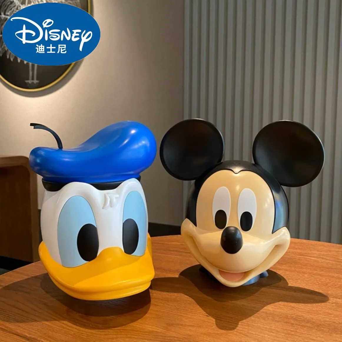 

Disney Mickey Mouse Donald Duck Piggy Bank Aoger Cute Home Ornaments Coin Storage Jar Money Box Figures Kids Birthday Gifts