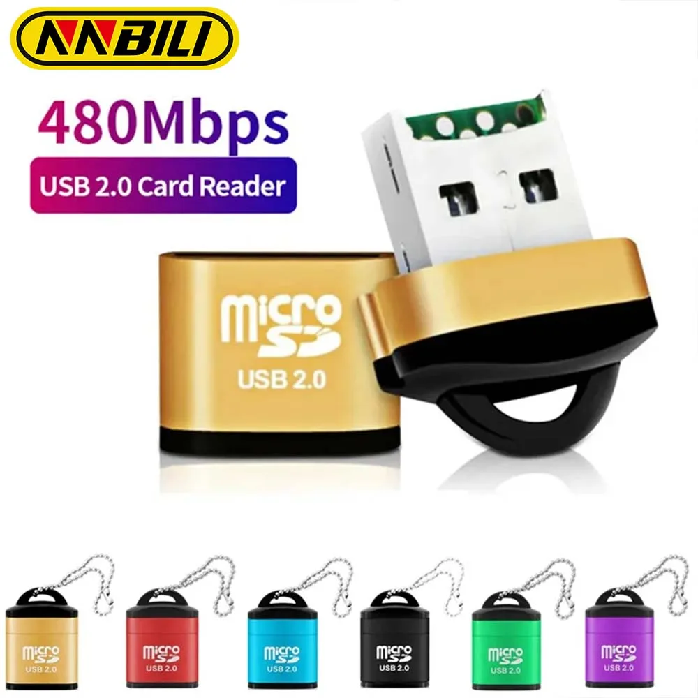 Compact High-Speed USB 2.0 Micro SD Card Reader Adapter
