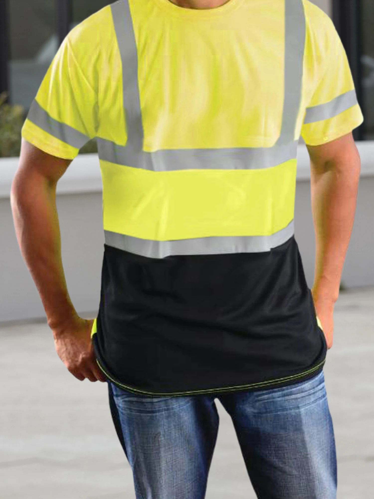 Men’s Reflective Hi-Vis Work Shirt 1