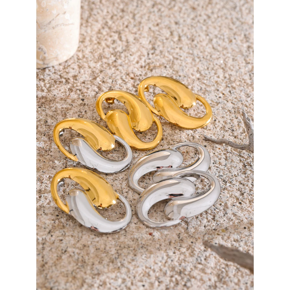 Yhpup Earrings Geometric Stud